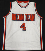 Team USA Christian Laettner Autographed White Jersey JSA #WIT755633