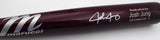 Josh Jung Autographed Marucci Player Model Bat Texas Rangers Beckett BAS QR #1W197420