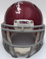 Caleb Williams Autographed USC Trojans Speed Mini Helmet (Smudged) Fanatics Holo #GD53524563
