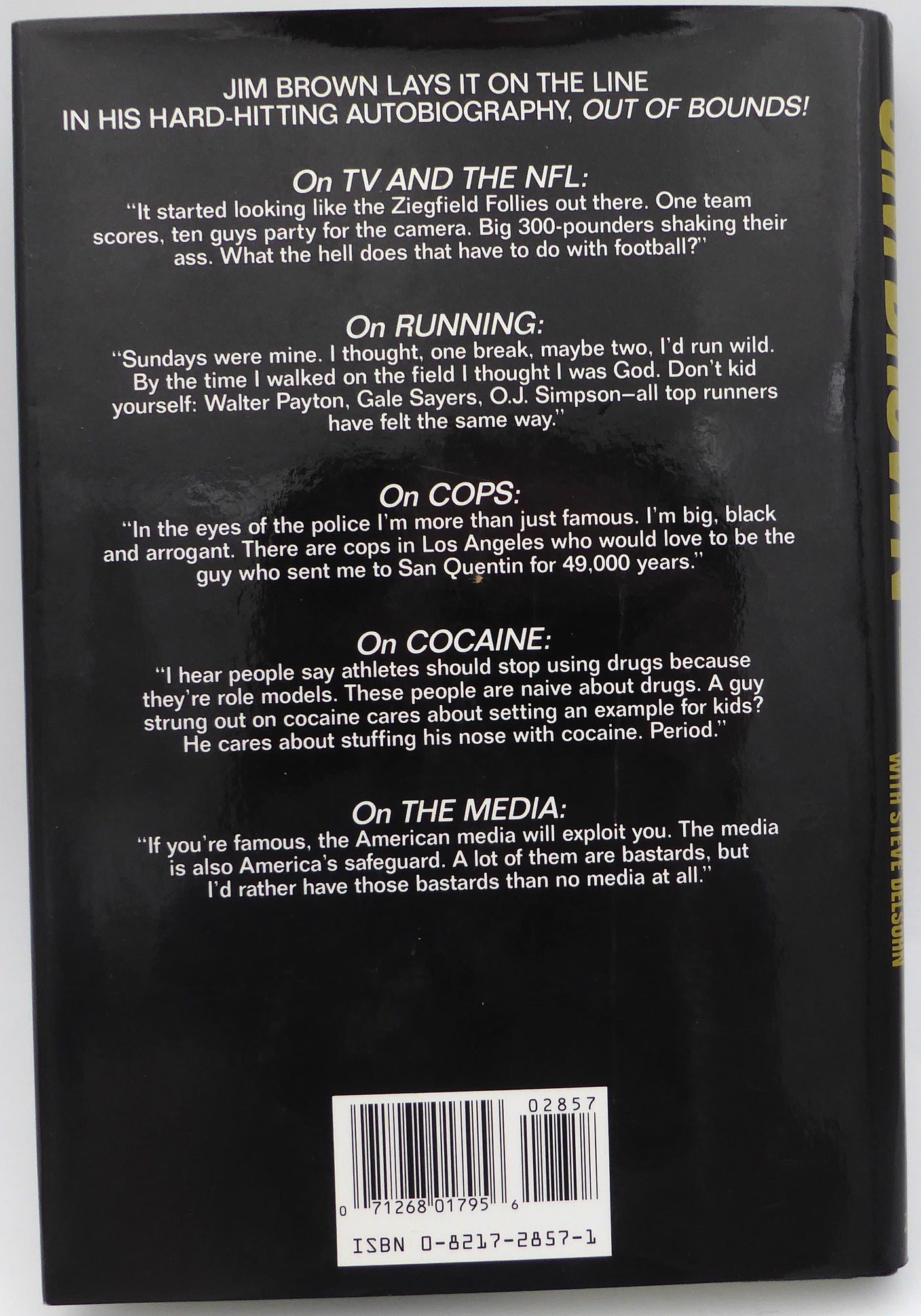 Jim Brown Autographed Book Cleveland Browns Beckett BAS #AC85220