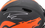 Russell Wilson Autographed Black Eclipse Full Size Authentic Helmet Denver Broncos Fanatics Holo #DQ16478306