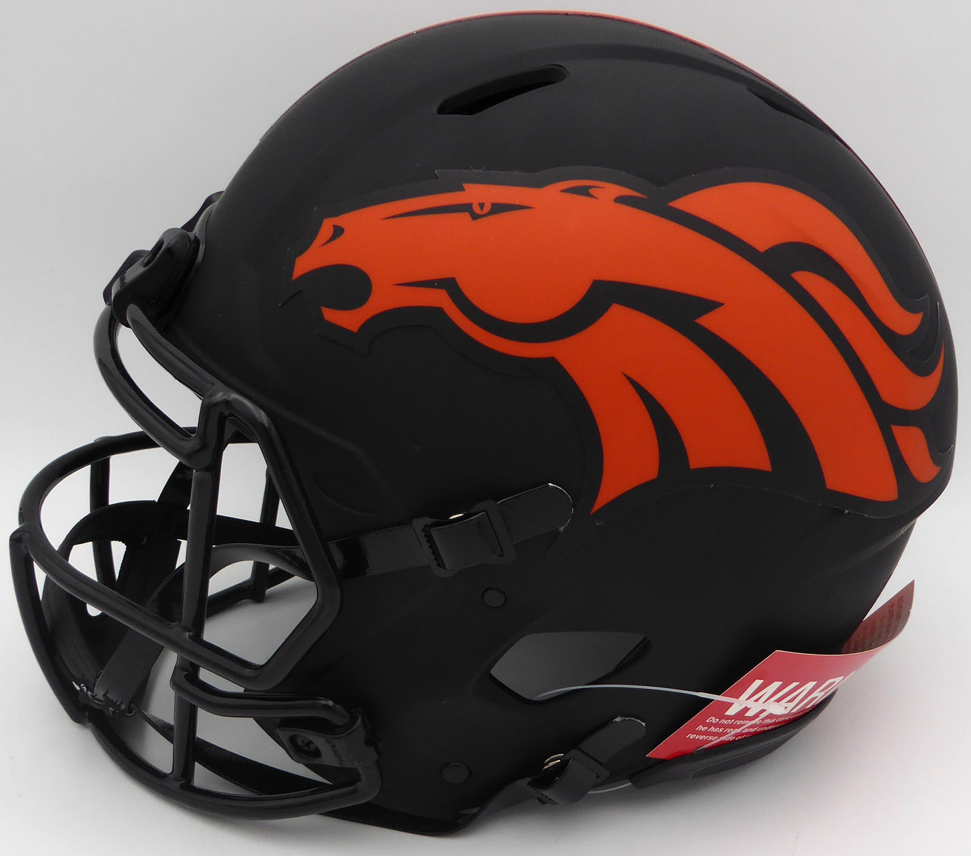 Russell Wilson Autographed Black Eclipse Full Size Authentic Helmet Denver Broncos Fanatics Holo #DQ16478306