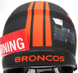 Russell Wilson Autographed Black Eclipse Full Size Authentic Helmet Denver Broncos Fanatics Holo #DQ16478306