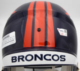 Russell Wilson Autographed Blue Full Size Replica Helmet Denver Broncos Fanatics Holo #DQ16478460