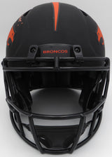 Russell Wilson Autographed Black Eclipse Full Size Authentic Helmet Denver Broncos "Let's Ride" Fanatics Holo #DQ16478409