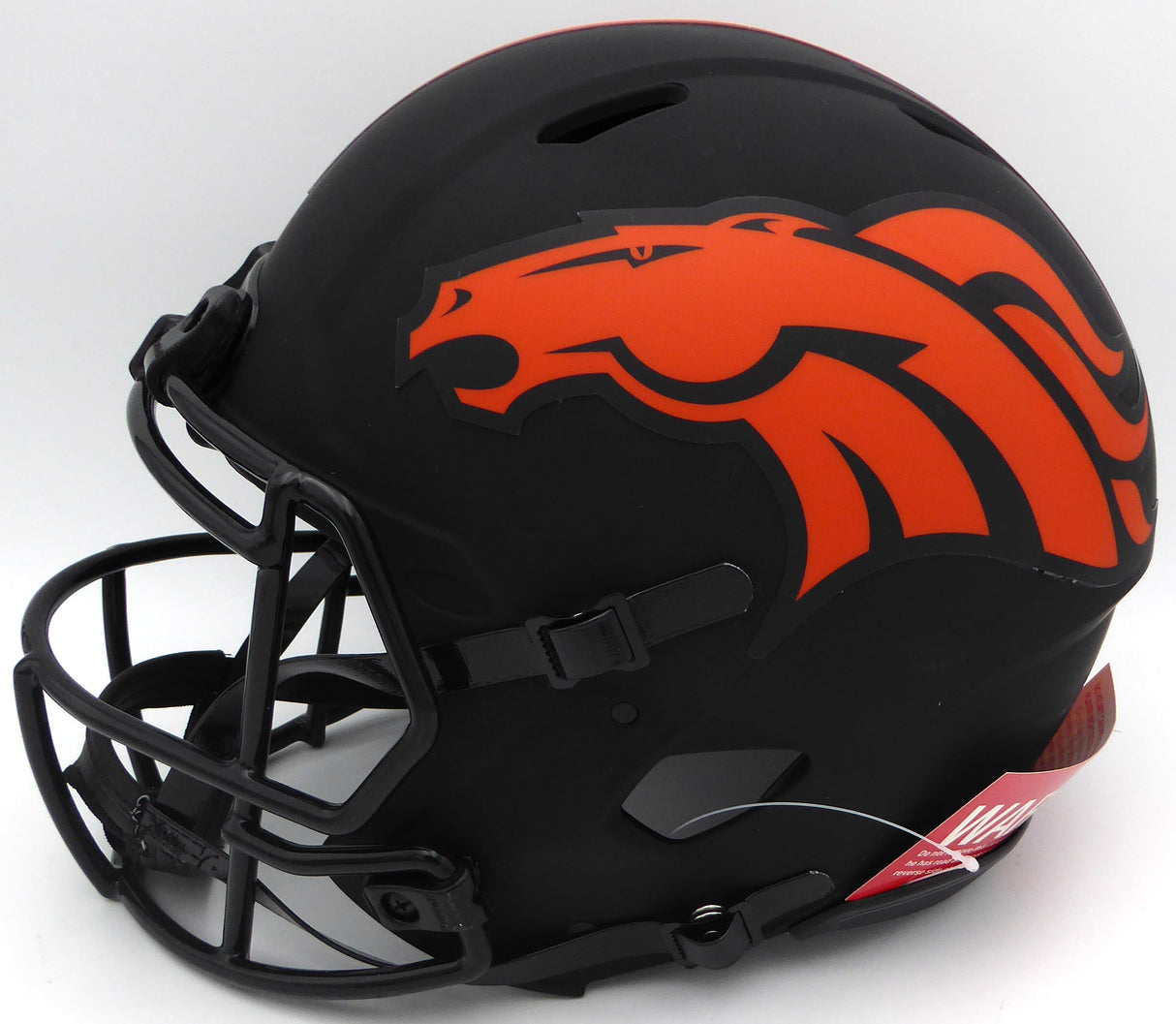 Russell Wilson Autographed Black Eclipse Full Size Authentic Helmet Denver Broncos "Let's Ride" Fanatics Holo #DQ16478409