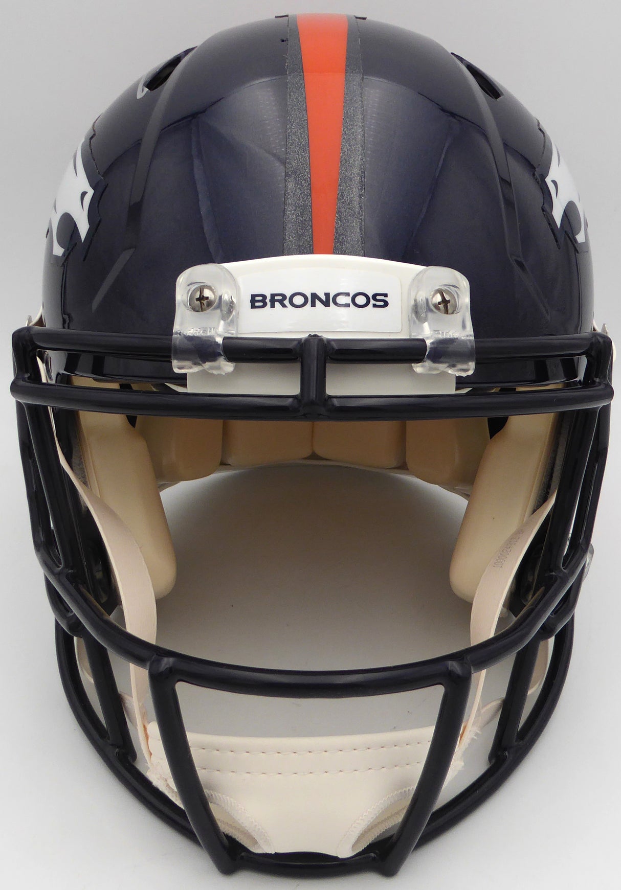 Russell Wilson Autographed Blue Full Size Authentic Helmet Denver Broncos Fanatics Holo #DQ16478474