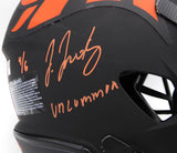 Russell Wilson & Jerry Jeudy Autographed Black Eclipse Full Size Authentic Helmet Denver Broncos "Let's Ride & Uncommon" LE #4/6 Fanatics Holo #DQ16478304