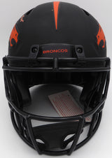 Russell Wilson & Jerry Jeudy Autographed Black Eclipse Full Size Authentic Helmet Denver Broncos "Let's Ride & Uncommon" LE #4/6 Fanatics Holo #DQ16478304
