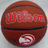Dominique Wilkins Autographed Atlanta Hawks Logo Basketball (Smudged) Beckett BAS QR #WW44508