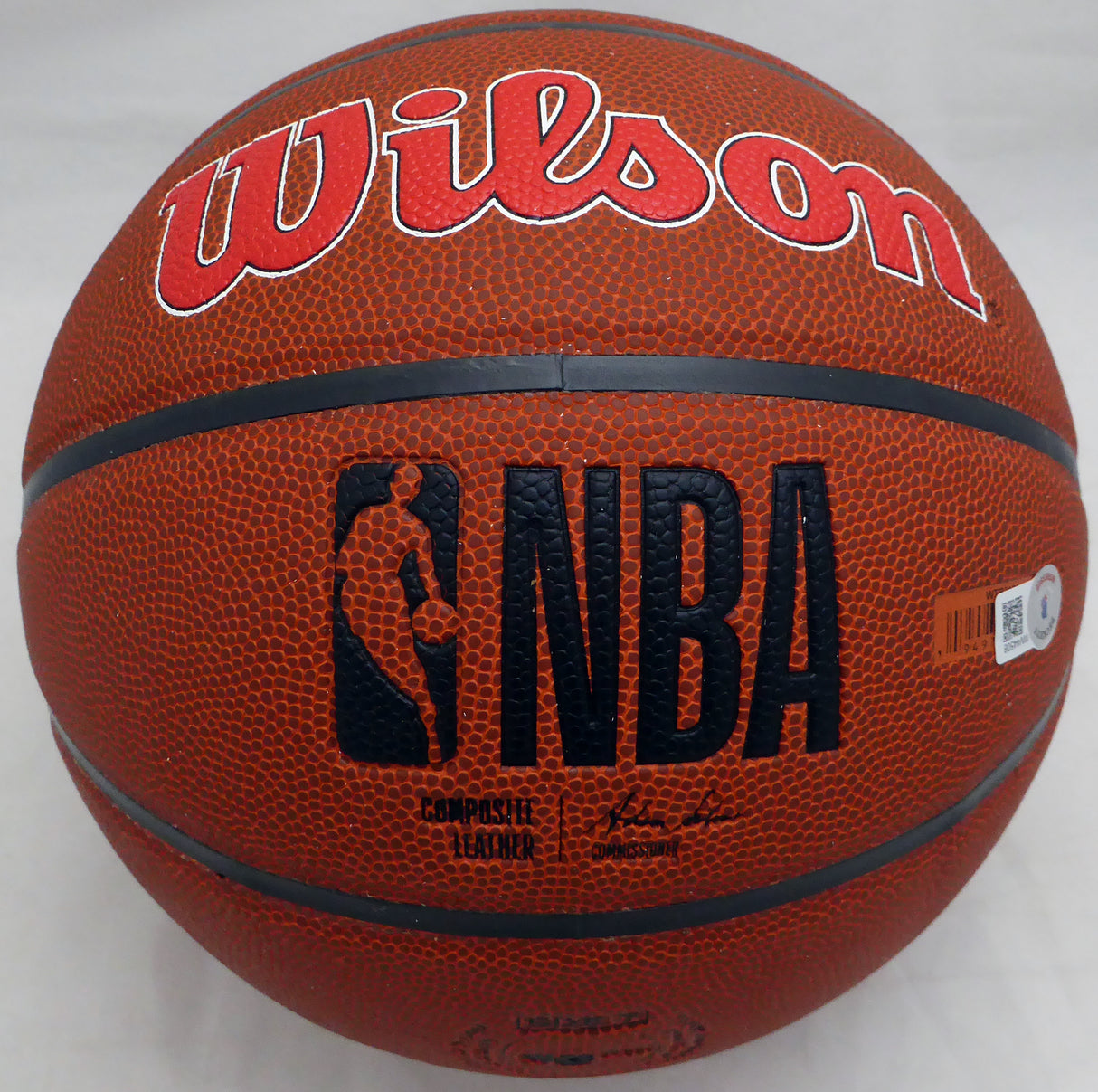 Dominique Wilkins Autographed Atlanta Hawks Logo Basketball (Smudged) Beckett BAS QR #WW44508