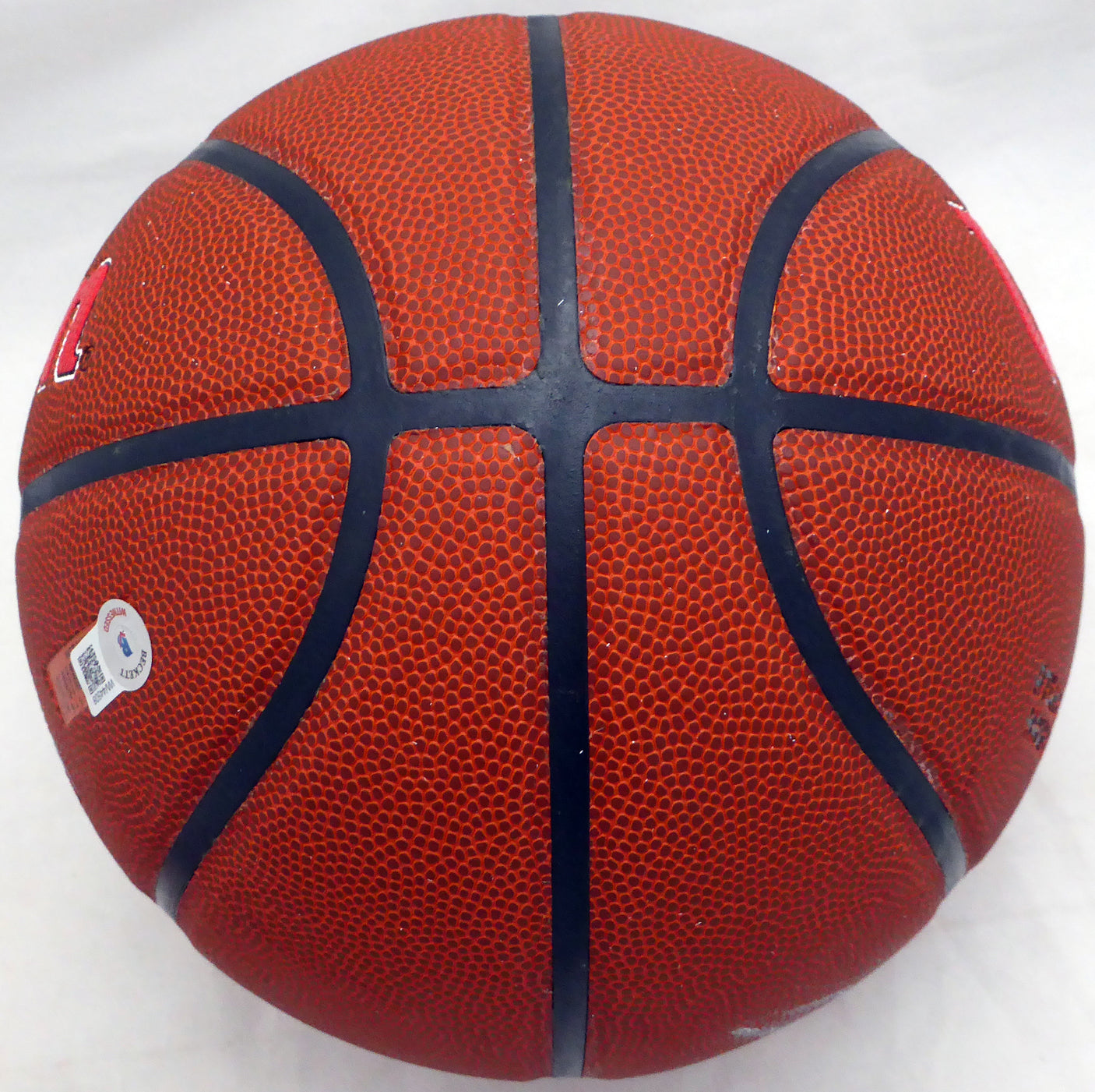 Dominique Wilkins Autographed Atlanta Hawks Logo Basketball (Smudged) Beckett BAS QR #WW44508
