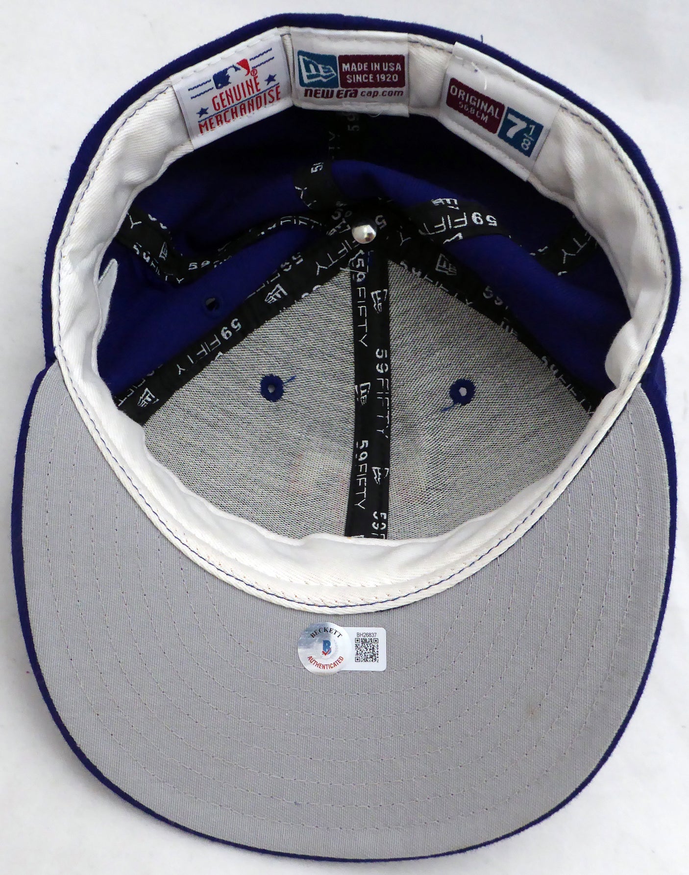 Alex Rodriguez Autographed New Era Hat Texas Rangers Beckett BAS QR #BH26837