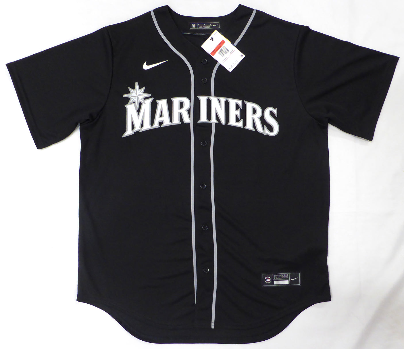 Seattle Mariners Ken Griffey Jr. Autographed Black Nike Jersey "13X AS, 10X GG, A.C.T." Beckett BAS QR #1W448996