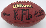 Jerry Rice & Steve Largent Autographed NFL Leather Football Beckett BAS QR #BS30338