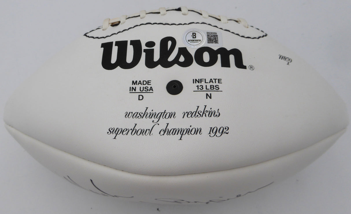 Mark Rypien Autographed Football Washington Redskins Beckett BAS QR #BS30359