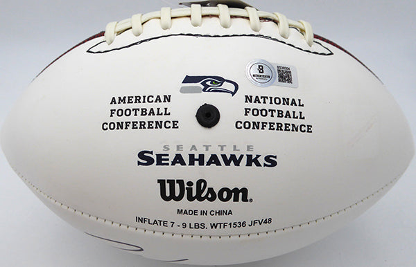 Zach Miller Autographed Football Seattle Seahawks Beckett BAS QR #BS30304