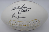 Don James & Warren Moon Autographed Football Washington Huskies "HOF 06" Beckett BAS QR #BS30054