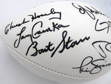 Super Bowl MVP's Autographed Football With 21 Signatures Including Bart Starr, Joe Montana, Terry Bradshaw, Jerry Rice and Troy Aikman Beckett BAS QR #AE16697