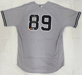 New York Yankees Jasson Dominguez Autographed Gray Nike Jersey LE #8/23 "MLB Debut 9-1-23" Fanatics Holo #BB14107301