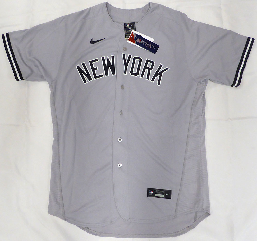 New York Yankees Jasson Dominguez Autographed Gray Nike Jersey LE #8/23 "MLB Debut 9-1-23" Fanatics Holo #BB14107301