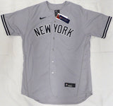 New York Yankees Jasson Dominguez Autographed Gray Nike Jersey LE #8/23 "MLB Debut 9-1-23" Fanatics Holo #BB14107301