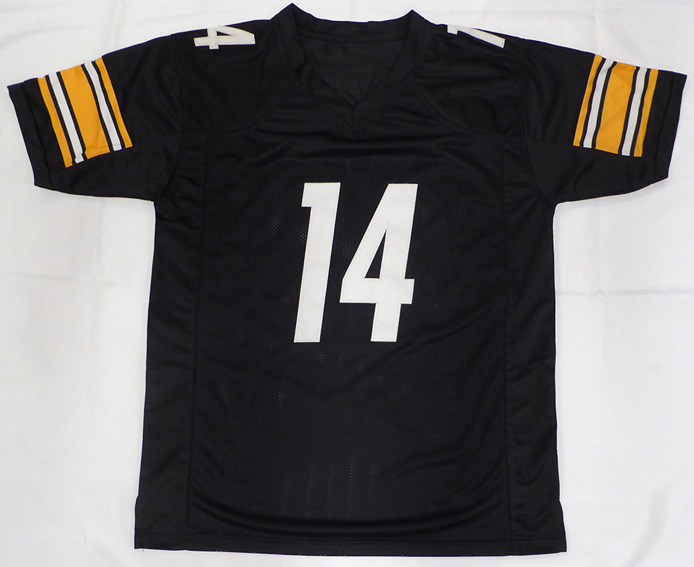 Pittsburgh Steelers George Pickens Autographed Black Custom Jersey Beckett BAS QR #BN16666