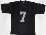 Las Vegas Raiders Geno Smith Autographed Black Custom Jersey Beckett BAS QR #2W939521