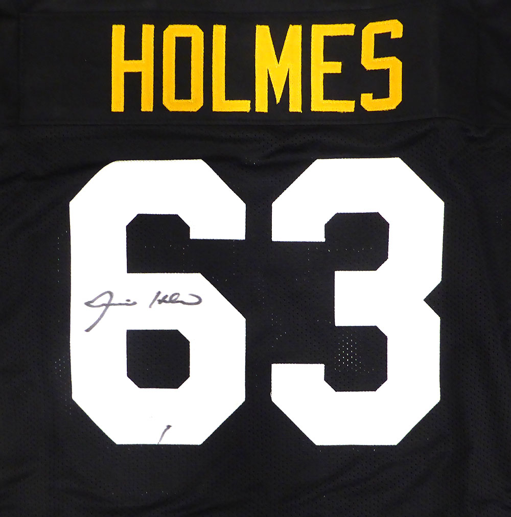 Pittsburgh Steelers Ernie Holmes Autographed Black Custom Jersey PSA/DNA #Y80208