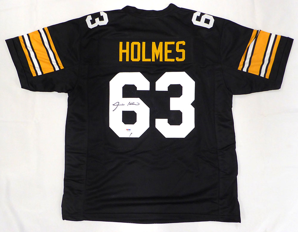 Pittsburgh Steelers Ernie Holmes Autographed Black Custom Jersey PSA/DNA #Y80208