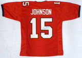 Tampa Bay Buccaneers Tez Johnson Autographed Red Custom Jersey JSA #WC164498