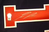 Atlanta Braves Ronald Acuna Jr. Autographed Blue Custom Jersey Beckett BAS QR #BR51492