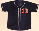 Atlanta Braves Ronald Acuna Jr. Autographed Blue Custom Jersey Beckett BAS QR #BR51492