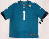 Jacksonville Jaguars Travis Etienne Autographed Teal Nike Jersey JSA #AU30110
