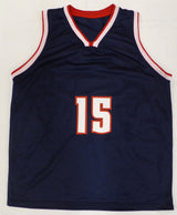 Denver Nuggets Nikola Jokic Autographed Blue Custom Jersey (CUT) Beckett BAS QR #BJ04242