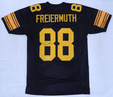 Pittsburgh Steelers Pat Freiermuth Autographed Black Custom Jersey Beckett BAS QR #WZ58523