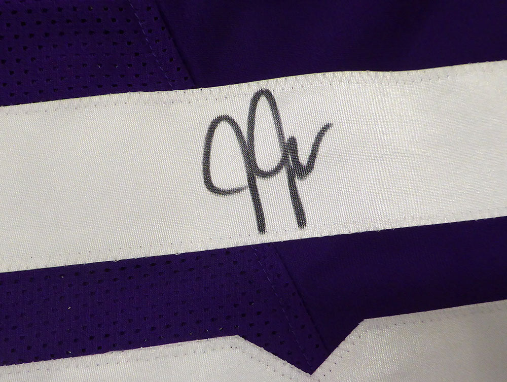 Minnesota Vikings Justin Jefferson Autographed Purple Custom Jersey Beckett BAS QR #1W516680