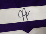Minnesota Vikings Justin Jefferson Autographed Purple Custom Jersey Beckett BAS QR #1W516680
