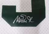 Michigan State Spartans Magic Johnson Autographed White Mitchell & Ness Jersey (Misspelled) Beckett BAS QR #4W062605