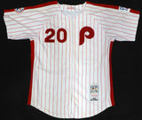 Philadelphia Phillies Mike Schmidt Autographed White Custom Jersey "548 HR" JSA #WIT061359