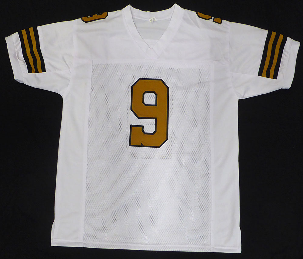 New Orleans Saints Drew Brees Autographed White Custom Jersey Beckett BAS QR #1W519438