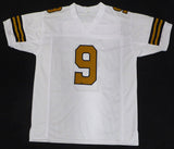 New Orleans Saints Drew Brees Autographed White Custom Jersey Beckett BAS QR #1W519438