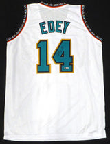 Memphis Grizzlies Zach Edey Autographed White Custom Jersey Beckett BAS QR #3W115175