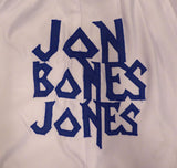 Jon Jones Autographed White Custom MMA Trunks Beckett BAS QR #WJ76302