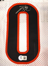 Portland Trail Blazers Damian Lillard Autographed White Custom Jersey Beckett BAS QR #BR50449