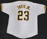 San Diego Padres Fernando Tatis Jr. Autographed White Custom Jersey Beckett BAS QR #WU84323