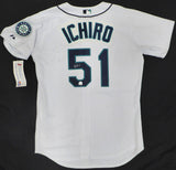 Seattle Mariners Ichiro Suzuki Autographed White Authentic Majestic Jersey MLB Holo #MT00062011