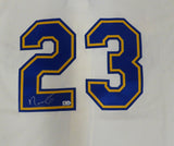 Seattle Mariners Nelson Cruz Autographed Cream Authentic Majestic Jersey MLB Holo #HZ726832