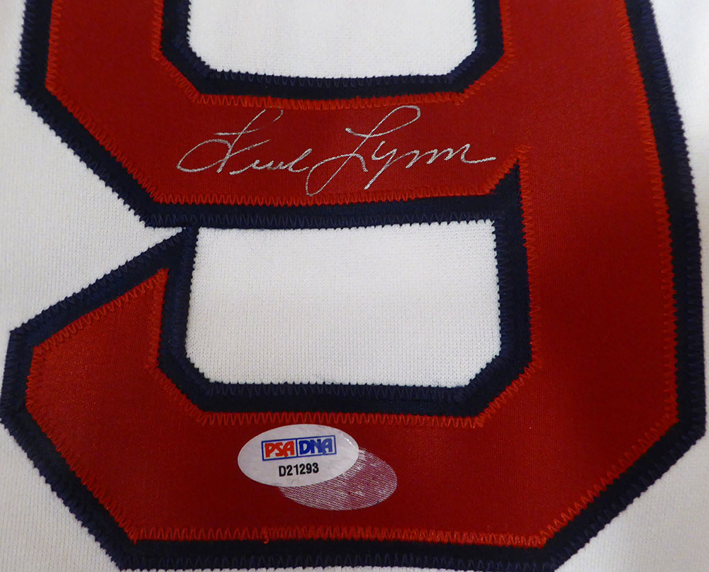 Boston Red Sox Fred Lynn Autographed White Majestic Jersey PSA/DNA #D21293