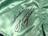 Joe Frazier Autographed Green Everlast Boxing Trunks "Smokin" Beckett BAS QR #BU86957